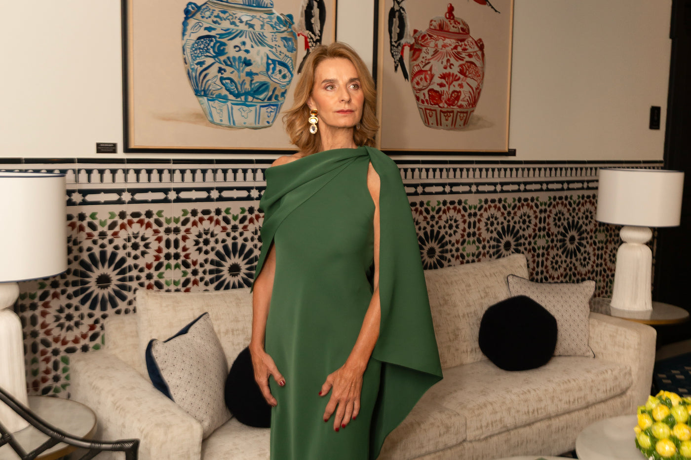 VESTIDO OLIVIA VERDE ESMERALDA - PREORDER
