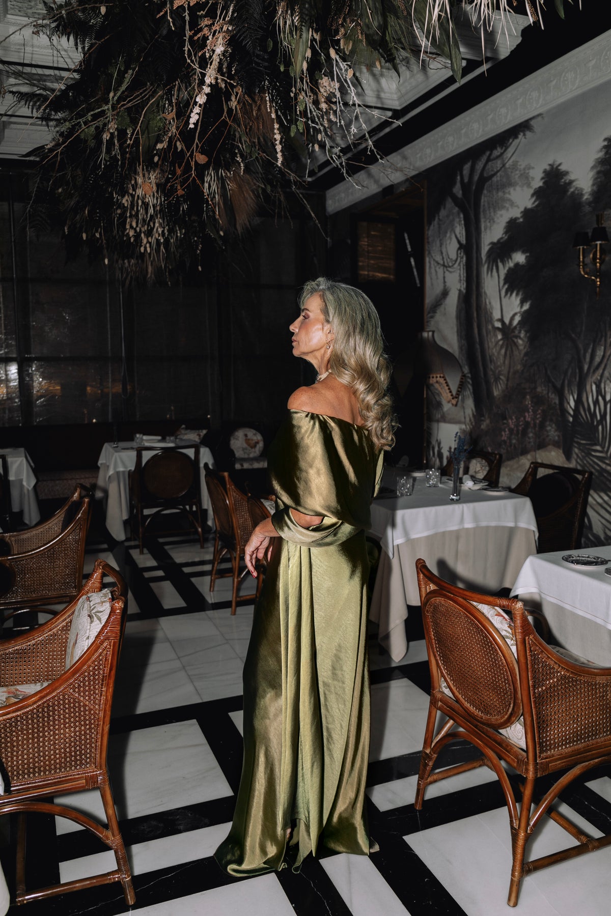 CAROLINA OLIVE GREEN DRESS PREORDER ELENA MOORE STUDIO SL carolina-olive-green-dress-preorder-elena-moore-studio-sl