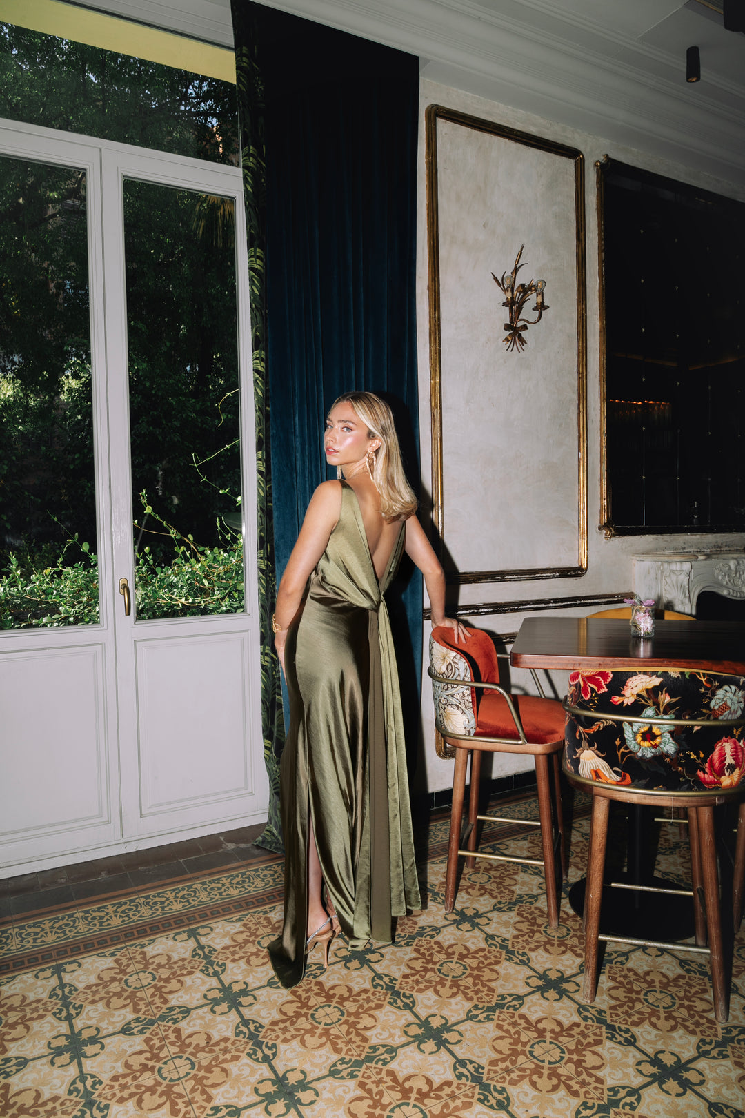 VESTIDO ELEANOR VERDE OLIVA