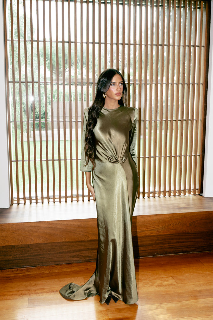 ISABELLE GREEN DRESS – ELENA MOORE STUDIO SL