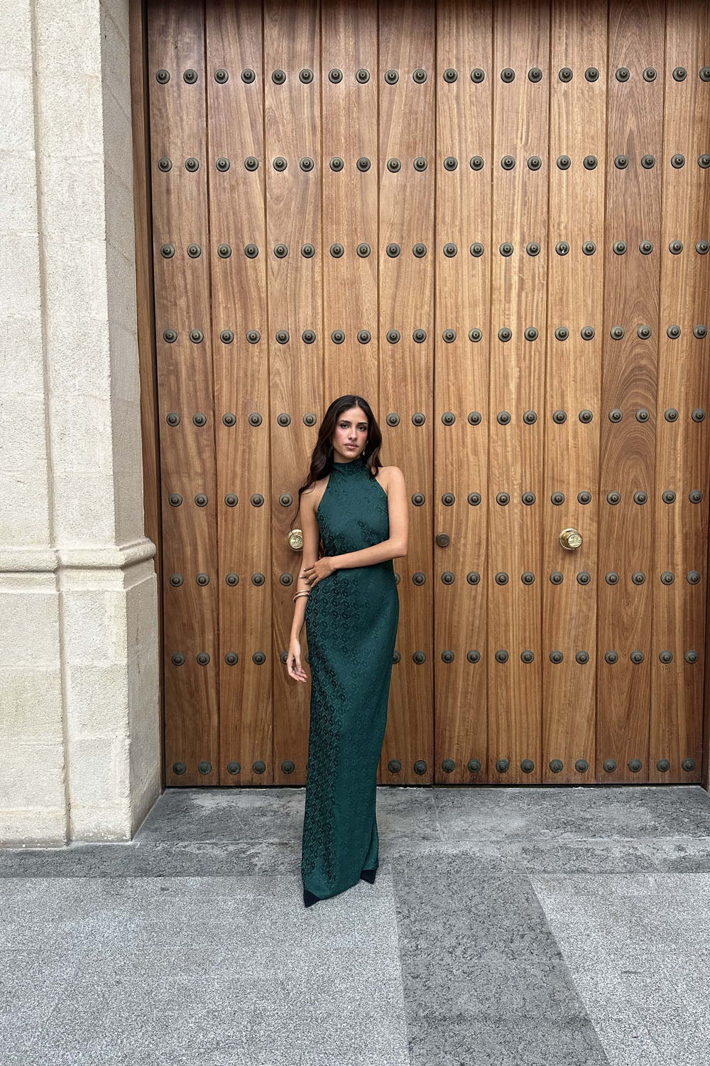 VESTIDO MÓNACO VERDE ESMERALDA - PREORDER