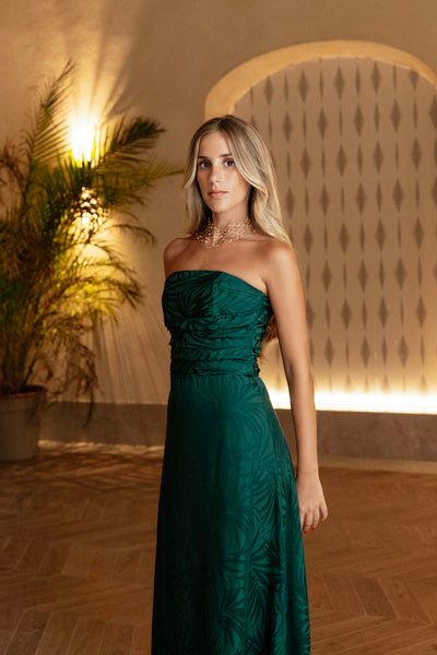 VESTIDO CARMEN VERDE ESMERALDA - PREORDER