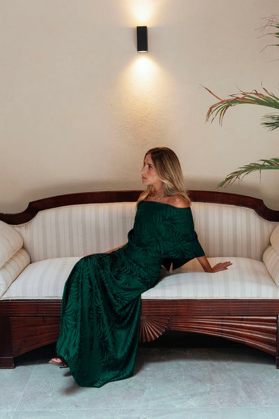 VESTIDO CARMEN VERDE ESMERALDA - PREORDER