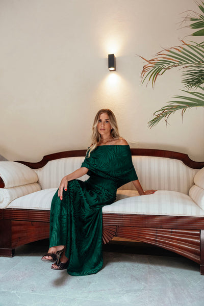 VESTIDO CARMEN VERDE ESMERALDA - PREORDER