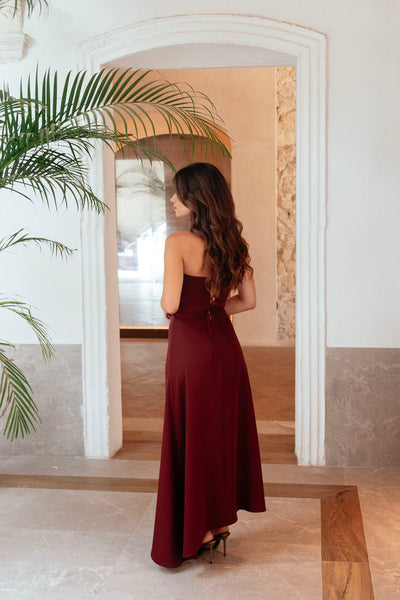 ROCÍO WINE DRESS - PREORDER