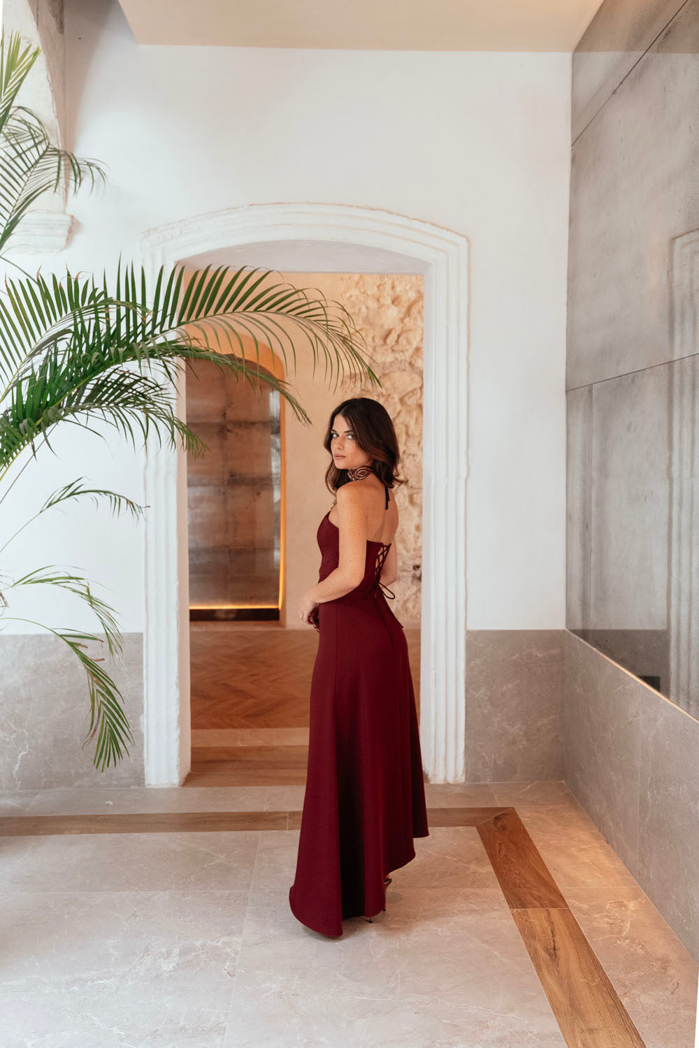 ROCÍO WINE DRESS - PREORDER