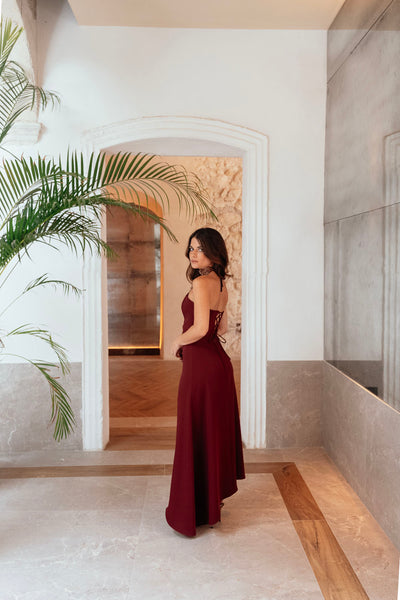 ROCÍO WINE DRESS - PREORDER
