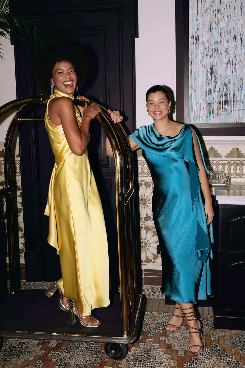 elena moore green manhattan dress ANNE OLIVE GREEN DRESS main image 0