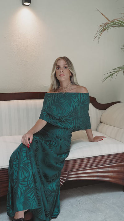 VESTIDO CARMEN VERDE ESMERALDA - PREORDER