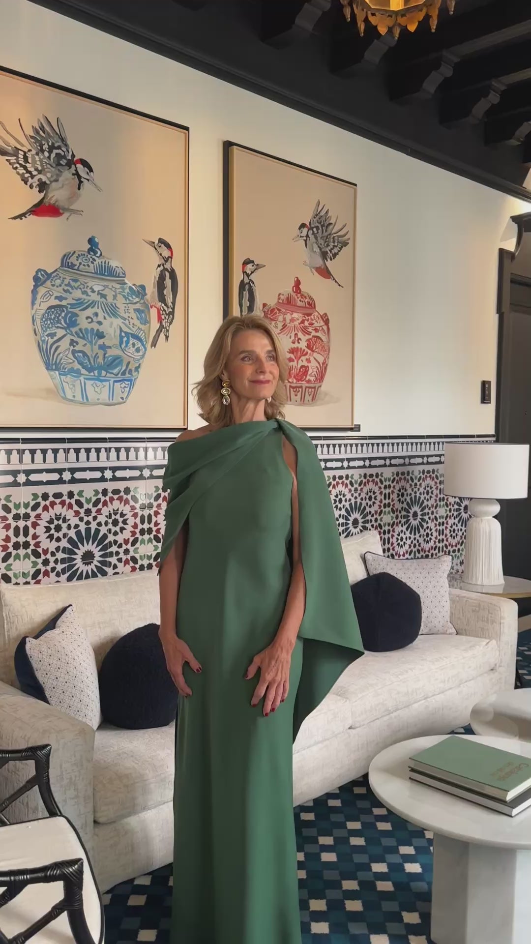 VESTIDO OLIVIA VERDE ESMERALDA - PREORDER