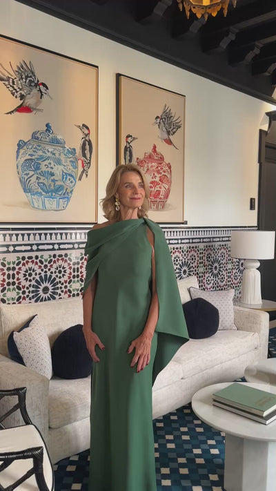 VESTIDO OLIVIA VERDE ESMERALDA - PREORDER