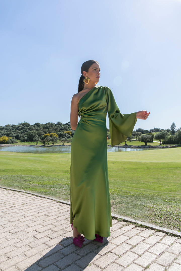 GREEN MANHATTAN DRESS